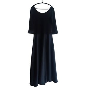 Vintage Holt Renfrew Black Evening Gown - Size 12 Modern 8-10